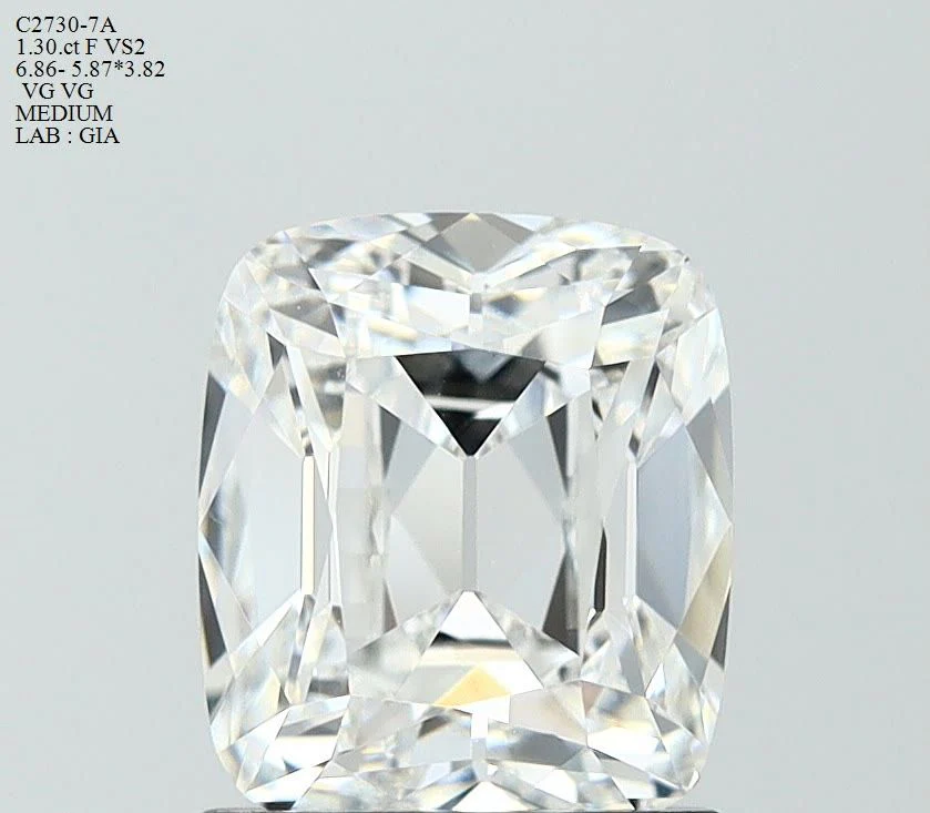 1.30 ct. F/VS2 Old Miner Diamond