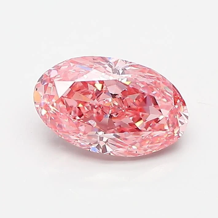 1.30 ct. Fancy Vivid Pink/VS1 Oval Lab Grown Diamond