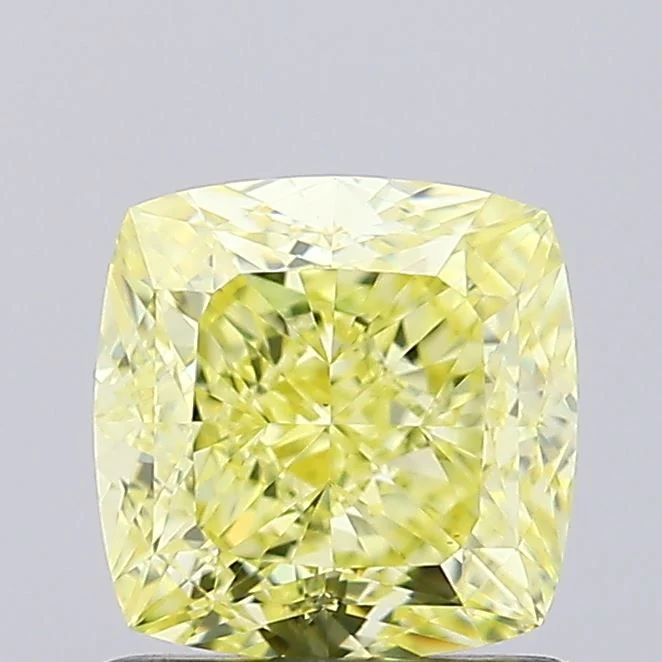1.31 ct. Fancy Intense Yellow/VS1 Cushion Modified Diamond