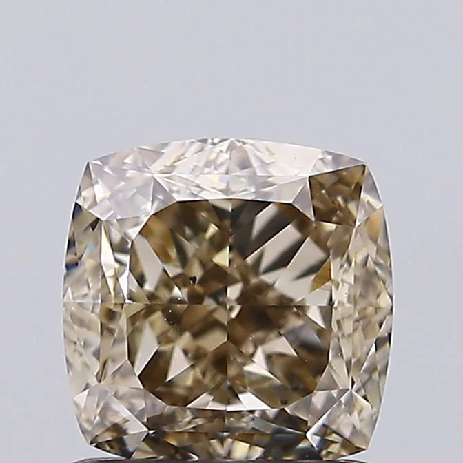 1.38 ct. Fancy Dark Brown/SI1 Cushion Modified Diamond