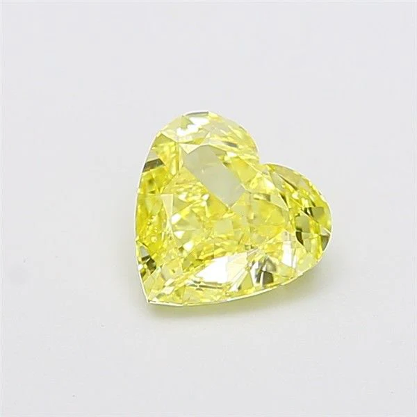 1.44 ct. Fancy Vivid Yellow/VVS2 Heart Lab Grown Diamond - Image 2
