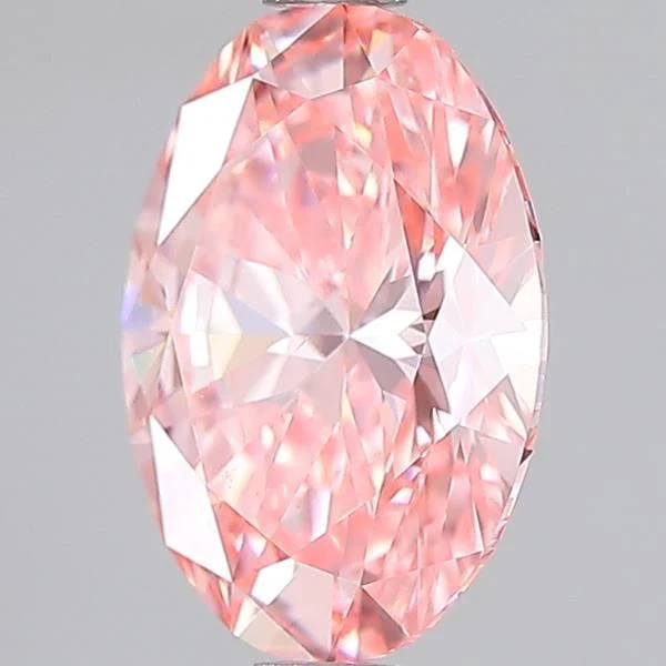 1.49 ct. Fancy Vivid Pink/VS1 Oval Lab Grown Diamond