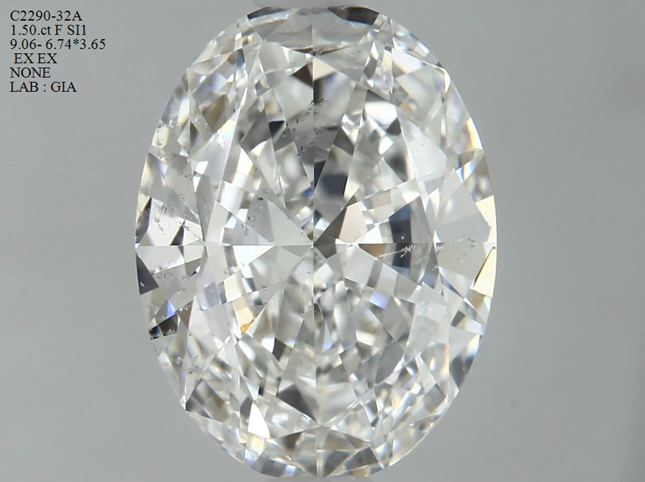 1.50 ct. F/SI1 Oval Diamond