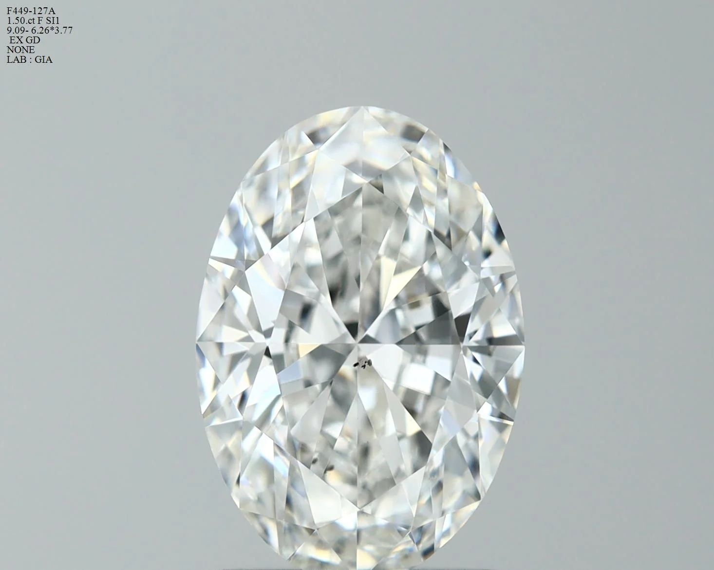 1.50 ct. F/SI1 Oval Diamond