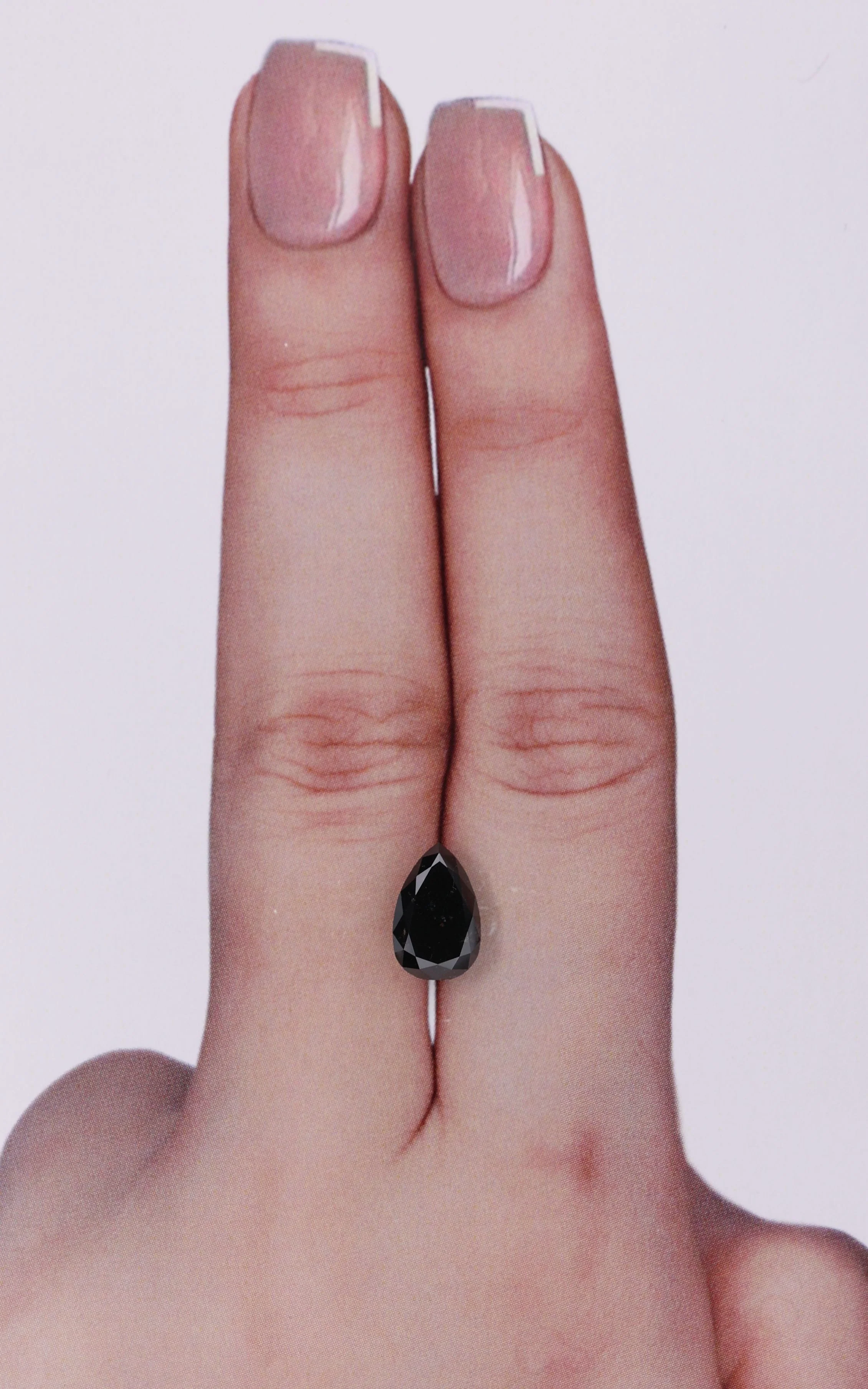 1.50 ct. Fancy Black/VVS2 Pear Diamond