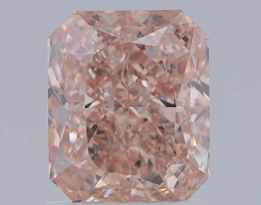 1.50 ct. Fancy Brownish Orangey Pink/VS1 Radiant Diamond