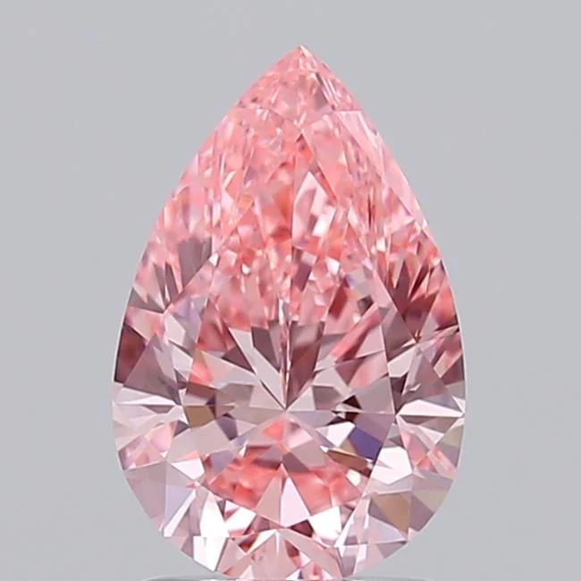 1.50 ct. Fancy Vivid Pink/VVS2 Pear Lab Grown Diamond