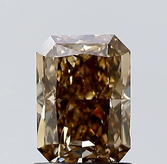 1.50 ct. Fancy Yellow Brown/SI1 Radiant Diamond