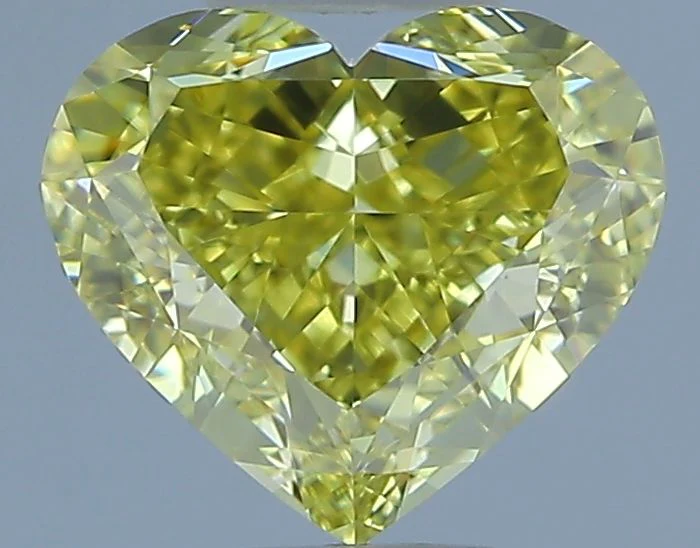 1.50 ct. Fancy Yellow/VS1 Heart Diamond