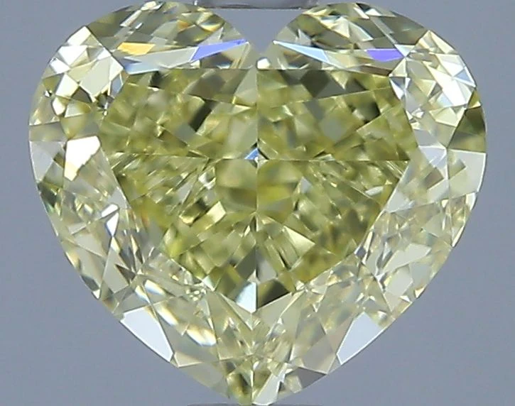 1.50 ct. Fancy Yellow/VS1 Heart Diamond
