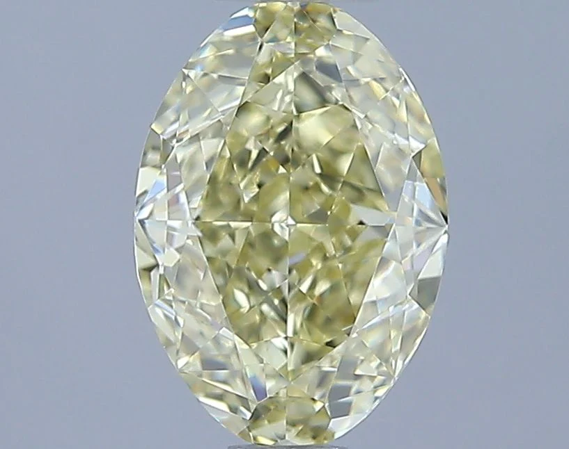 1.50 ct. Fancy Yellow/VS1 Oval Diamond