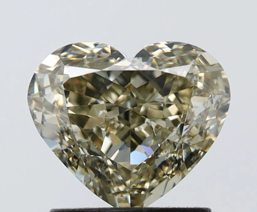 1.50 ct. Fancy Yellow/VS2 Heart Diamond