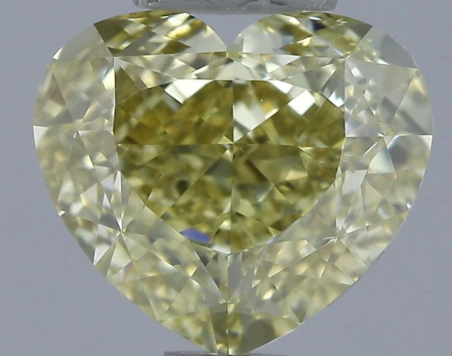 1.50 ct. Fancy Yellow/VVS2 Heart Diamond