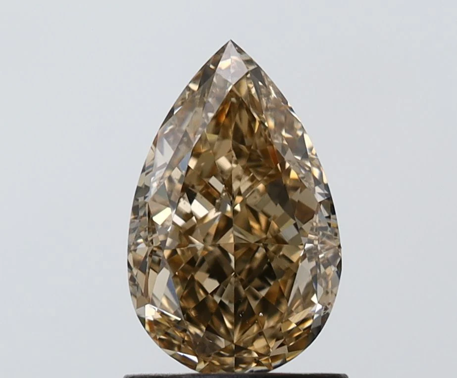 1.51 ct. Fancy Brown Yellow/VS2 Pear Diamond