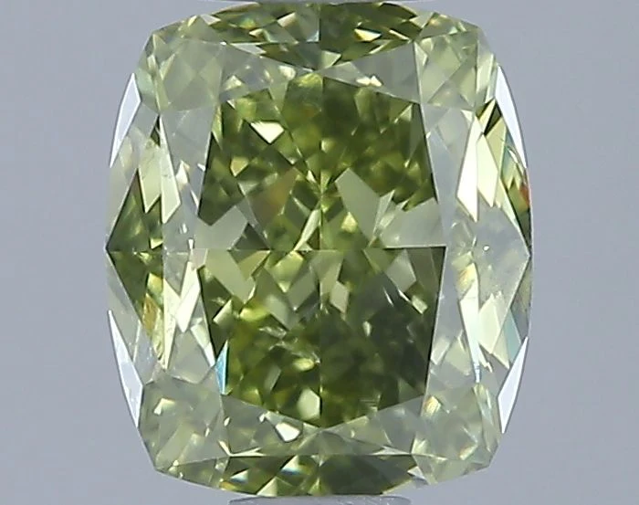 1.51 ct. Fancy Dark Yellow/SI1 Cushion Modified Diamond