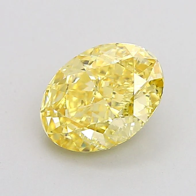 1.51 ct. Fancy Intense Yellow/VS1 Oval Lab Grown Diamond
