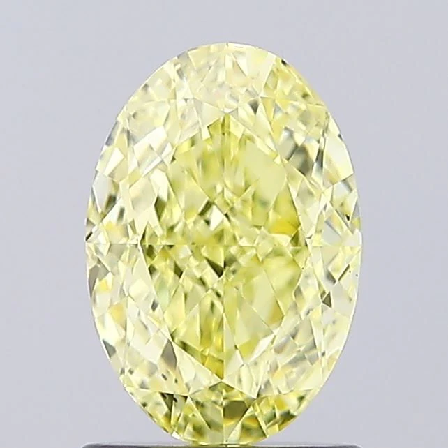 1.51 ct. Fancy Intense Yellow/VS1 Oval Lab Grown Diamond
