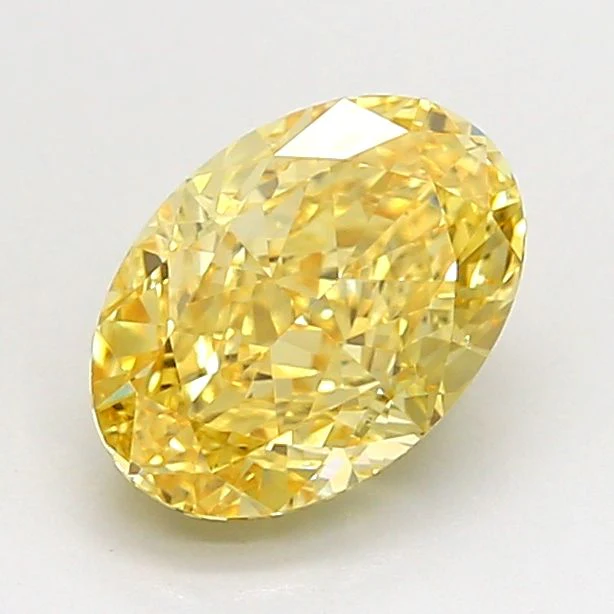 1.51 ct. Fancy Intense Yellow/VVS2 Oval Lab Grown Diamond
