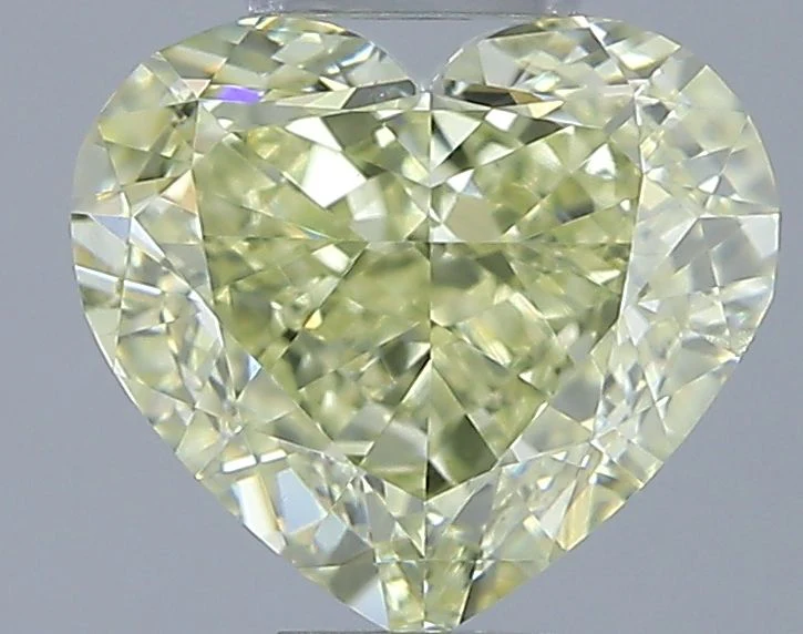 1.51 ct. Fancy Light Yellow/SI1 Heart Diamond