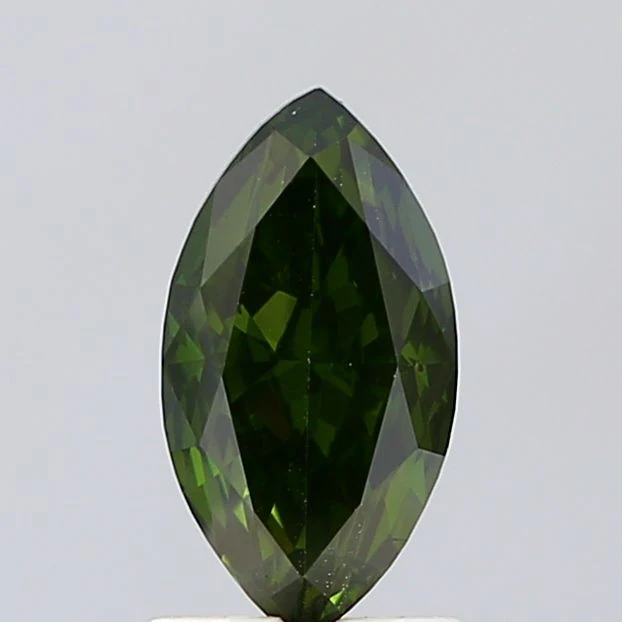1.51 ct. Fancy Vivid Green/SI1 Marquise Diamond
