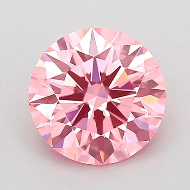 1.51 ct. Fancy Vivid Pink/VVS2 Round Lab Grown Diamond