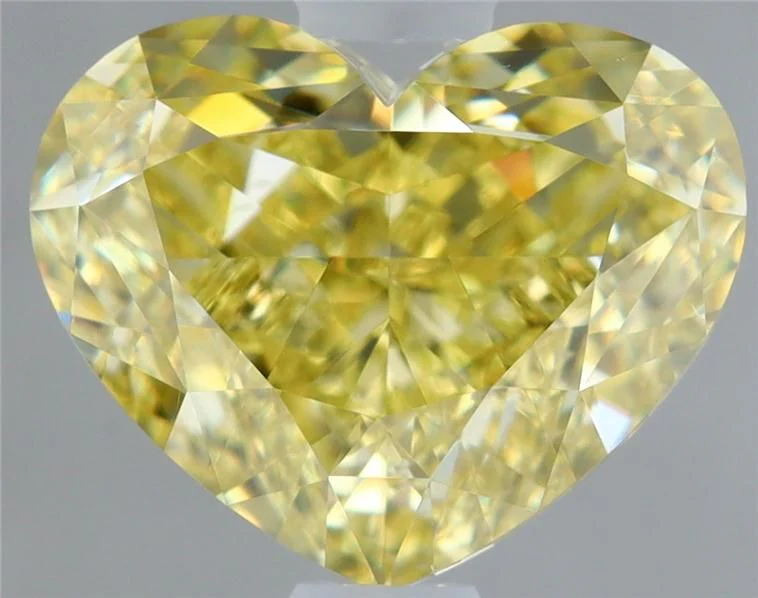1.51 ct. Fancy Yellow/VS2 Heart Diamond