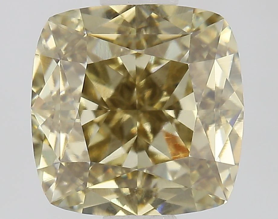 1.51 ct. Fancy Yellow/VVS2 Cushion Modified Lab Grown Diamond
