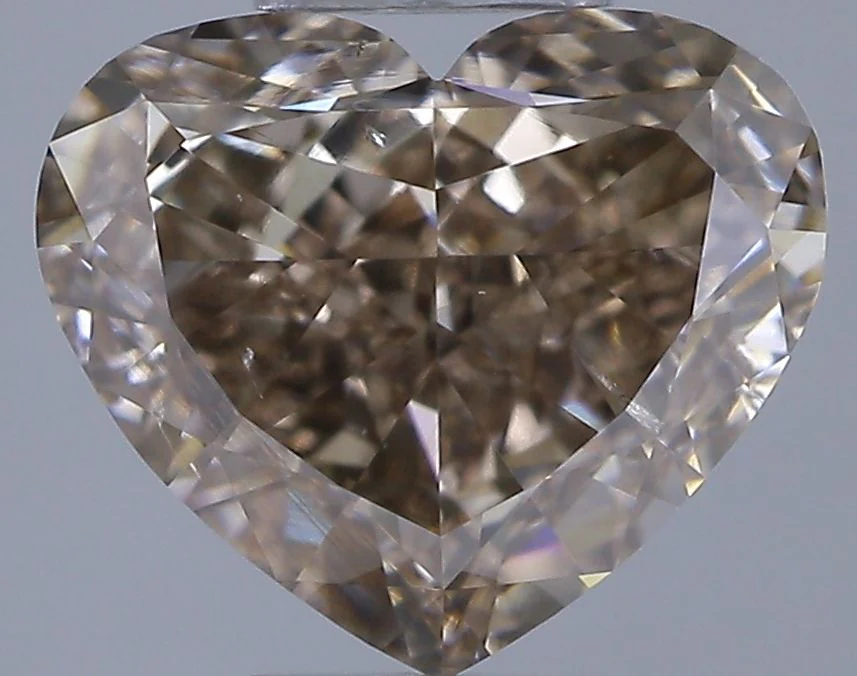 1.52 ct. Fancy Dark Pink/SI1 Heart Diamond