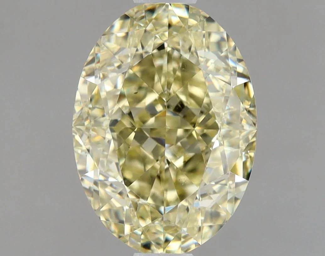 1.52 ct. Fancy Light Yellow Brown/VS2 Oval Diamond