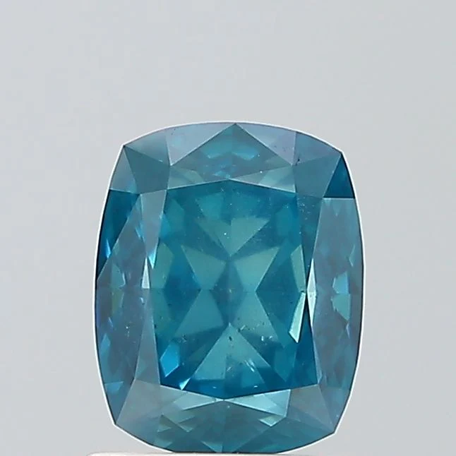 1.52 ct. Fancy Vivid Blue/I1 Cushion Brilliant Diamond