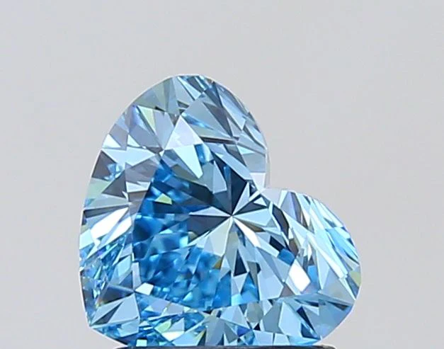 1.52 ct. Fancy Vivid Blue/VVS1 Heart Lab Grown Diamond - Image 2
