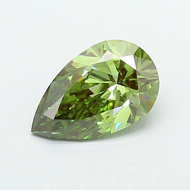 1.52 ct. Fancy Vivid Green/VS1 Pear Lab Grown Diamond - Image 2