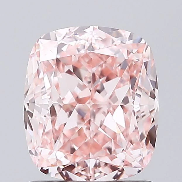 1.52 ct. Fancy Vivid Pink/VVS2 Cushion Modified Lab Grown Diamond