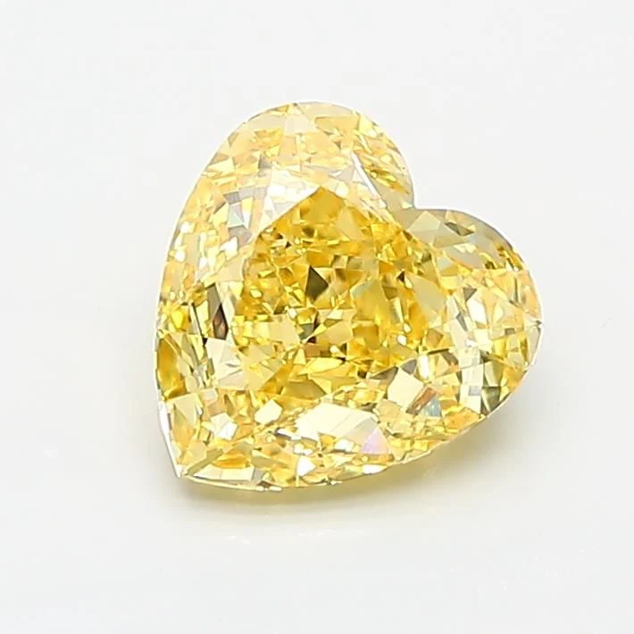 1.52 ct. Fancy Vivid Yellow/VS2 Heart Lab Grown Diamond