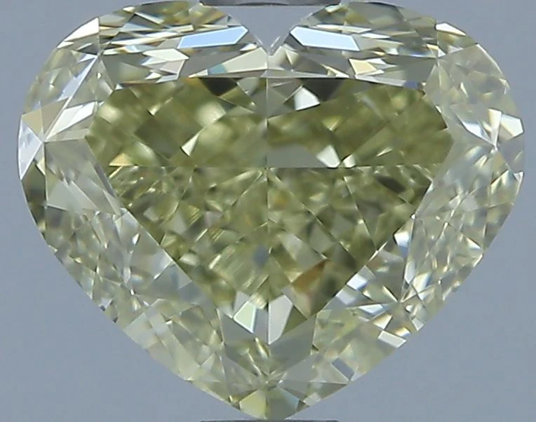 1.52 ct. Fancy Yellow/VS1 Heart Diamond
