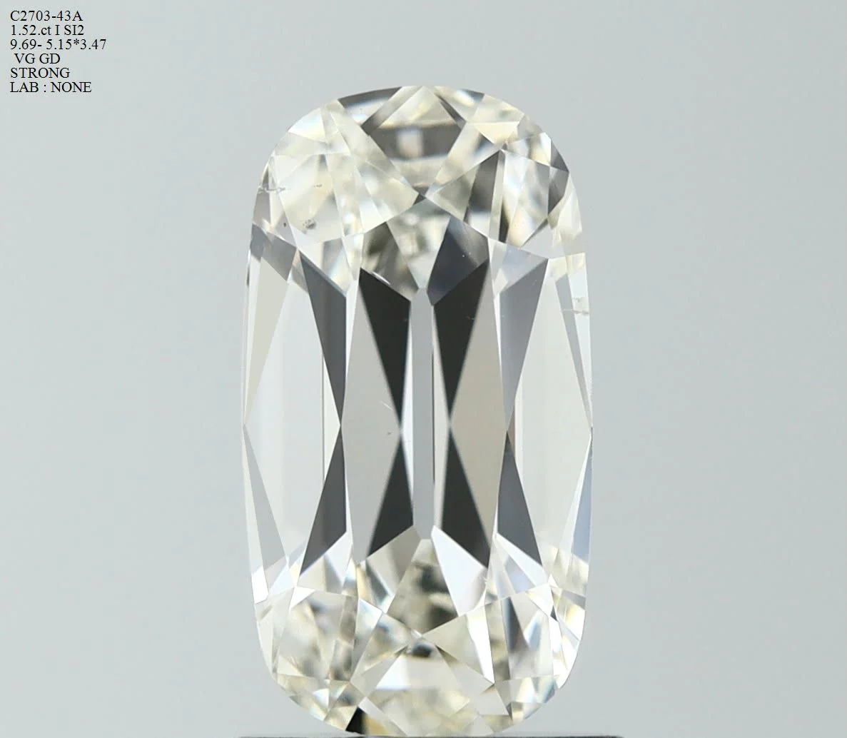 1.52 ct. I/SI2 Old Miner Diamond