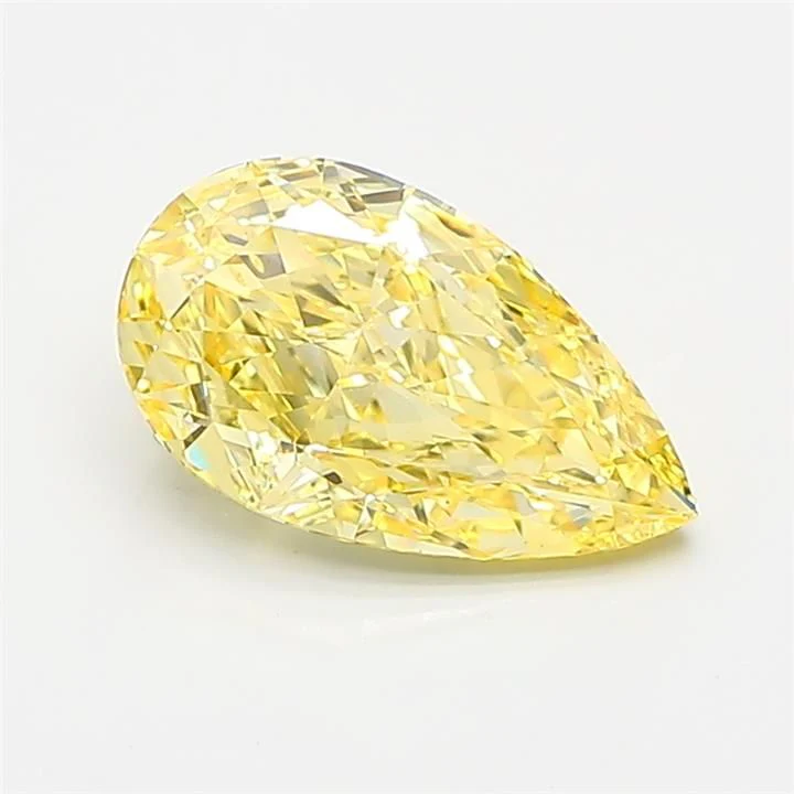 1.53 ct. Fancy Intense Yellow/VS1 Pear Lab Grown Diamond