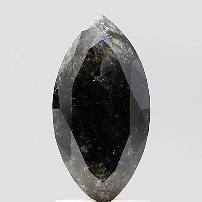 1.54 ct. Fancy Salt And Pepper/VVS2 Marquise Diamond