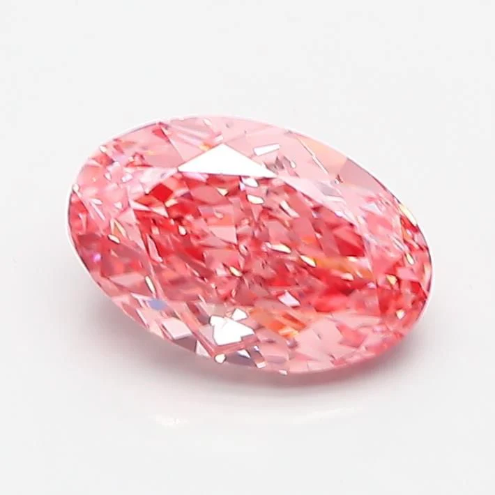 1.54 ct. Fancy Vivid Pink/VS1 Oval Lab Grown Diamond