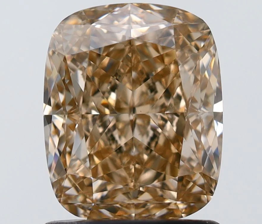 1.54 ct. Fancy Yellowish Brown/VS2 Cushion Modified Diamond