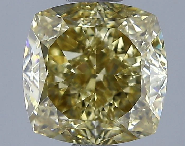 1.55 ct. Fancy Brown Yellow/VS2 Cushion Brilliant Diamond