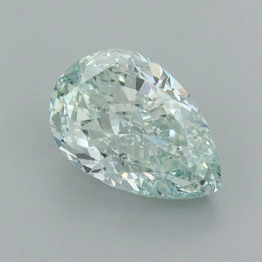 1.55 ct. Fancy Intense Green/VVS2 Pear Lab Grown Diamond