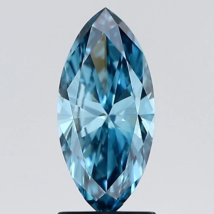 1.55 ct. Fancy Vivid Blue/VVS2 Marquise Lab Grown Diamond