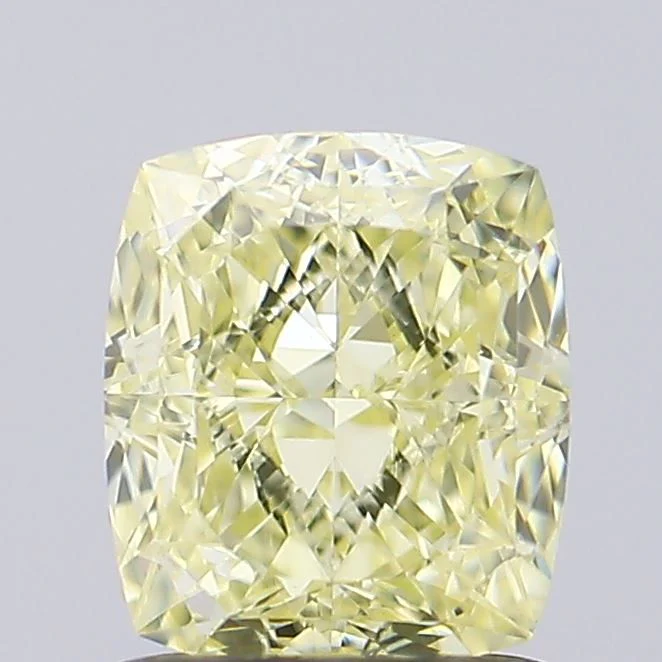 1.55 ct. Fancy Yellow/VVS2 Cushion Modified Lab Grown Diamond