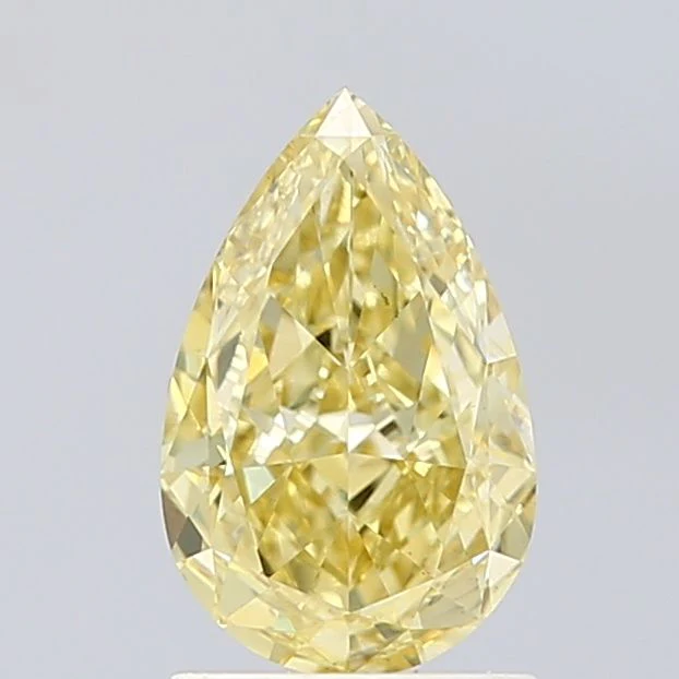 1.56 ct. Fancy Intense Yellow/VS1 Pear Lab Grown Diamond