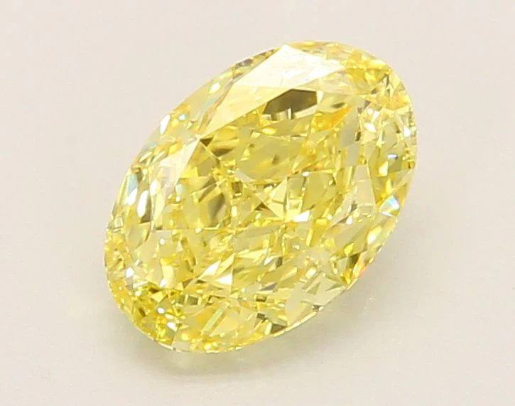 1.56 ct. Fancy Intense Yellow/VVS2 Oval Lab Grown Diamond
