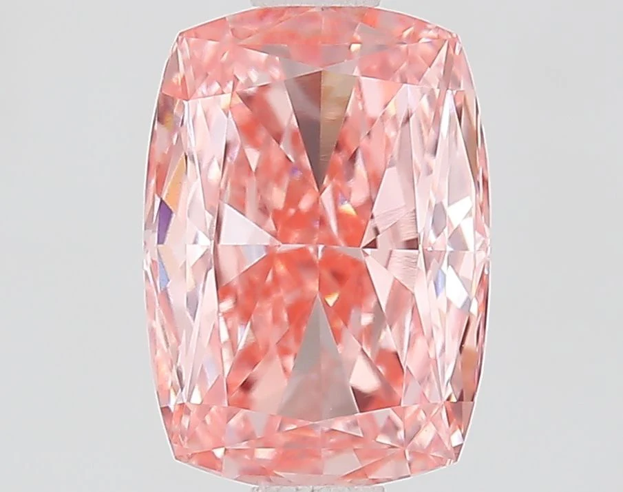 1.56 ct. Fancy Vivid Pink/VVS2 Cushion Modified Lab Grown Diamond