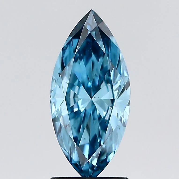 1.57 ct. Fancy Vivid Blue/VS2 Marquise Lab Grown Diamond