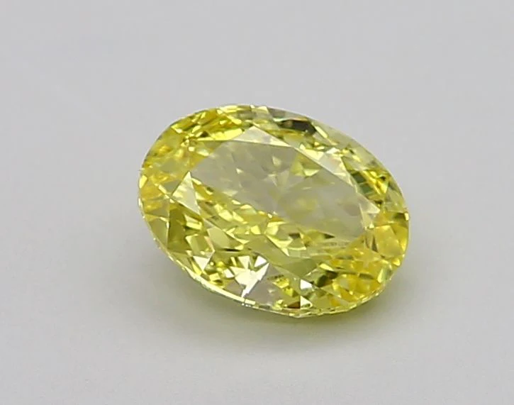 1.58 ct. Fancy Vivid Yellow/VS1 Oval Lab Grown Diamond