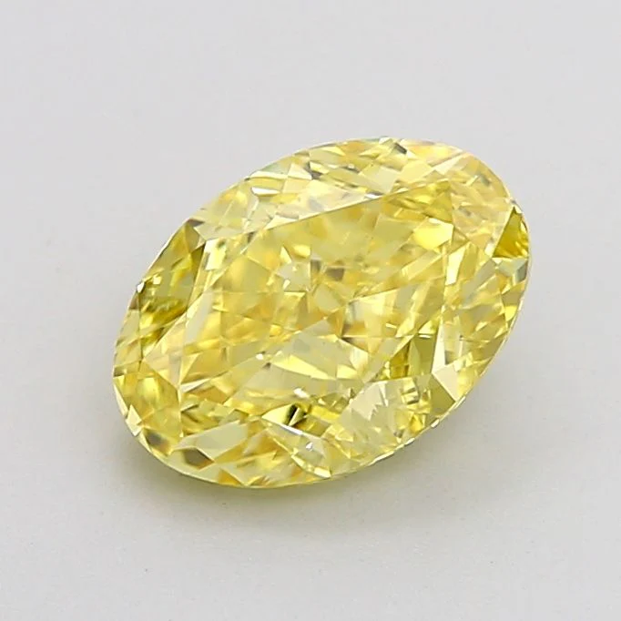 1.59 ct. Fancy Intense Yellow/VS1 Oval Lab Grown Diamond - Image 2
